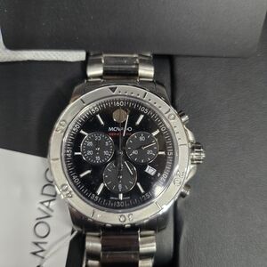 Movado Series 800 Chronograph Watch New With Box And Paperwork
